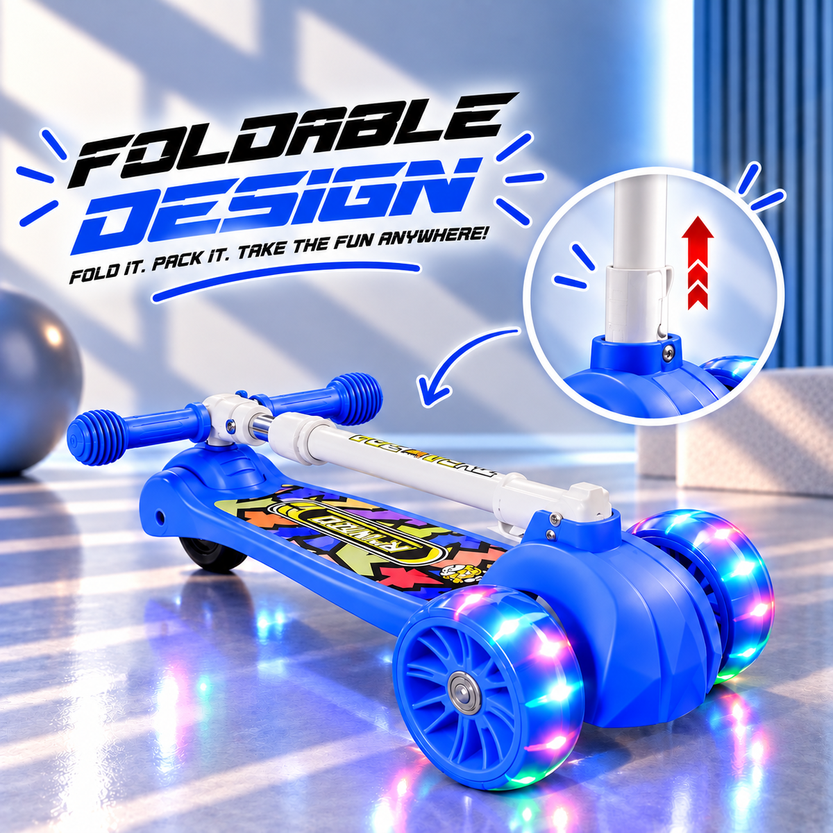 ZOOMER 3 WHEEL - ( ELECTRIC BLUE EDITION )