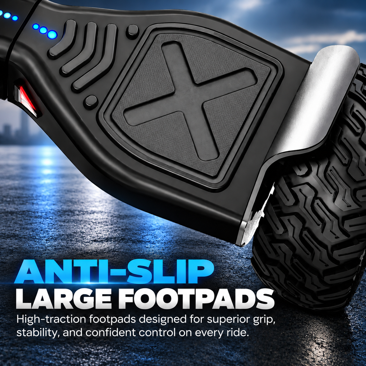 OFF - ROAD SUV HOVERBOARD ( RED & BLUE FLAME EDITION )