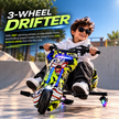 DRIFT X - 3-WHEEL 360° DRIFT SCOOTER - ( GRAFFITI POP EDITION )