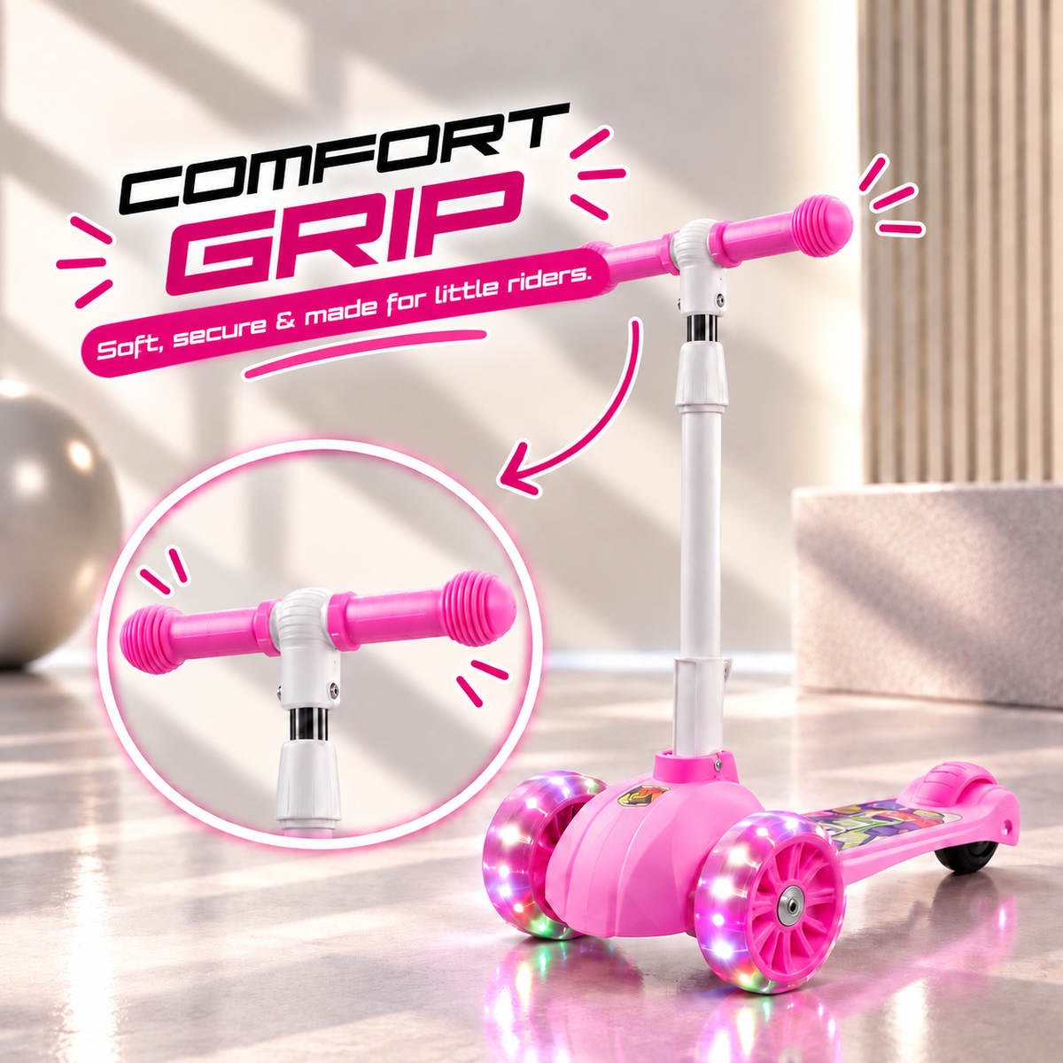 ZOOMER 3-WHEEL – PINK RUSH