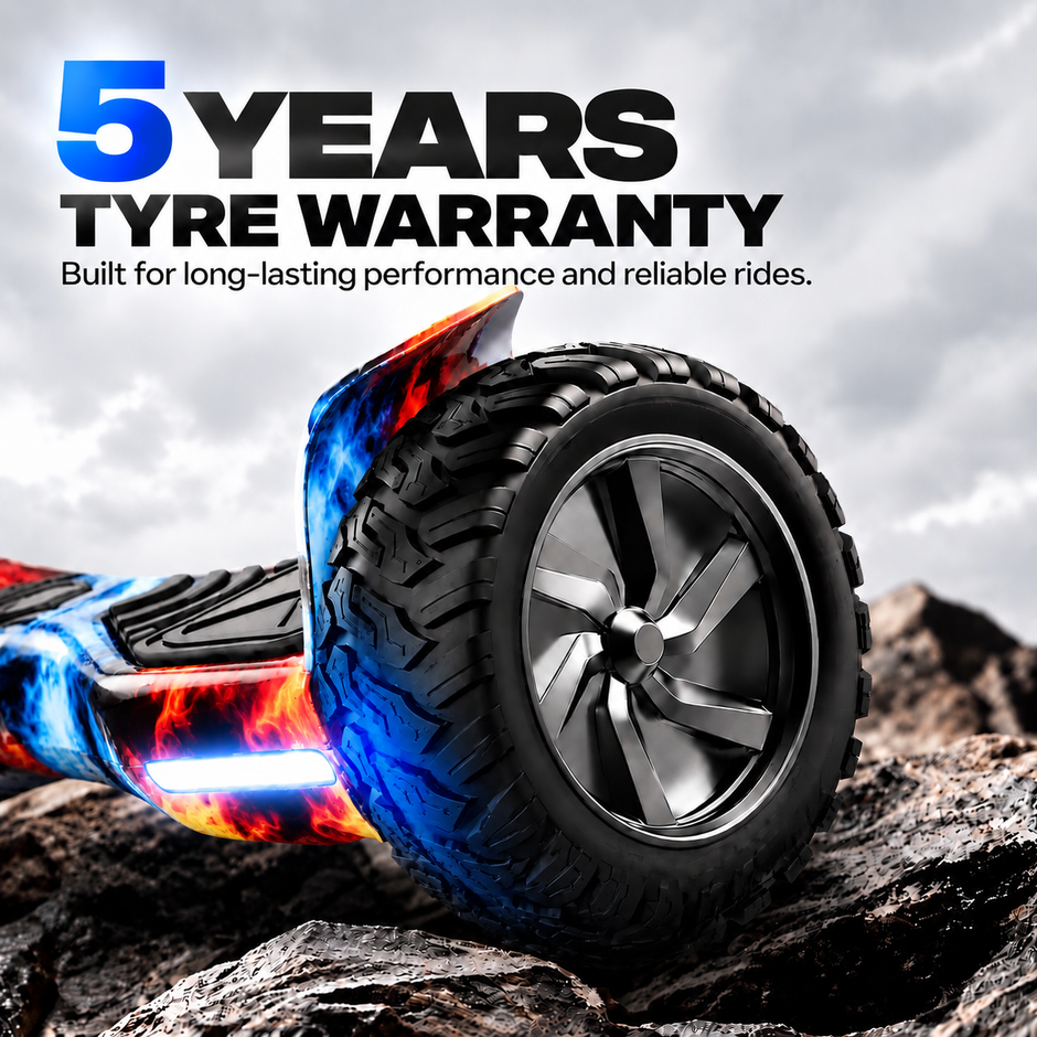 OFF - ROAD SUV HOVERBOARD ( RED & BLUE FLAME EDITION )