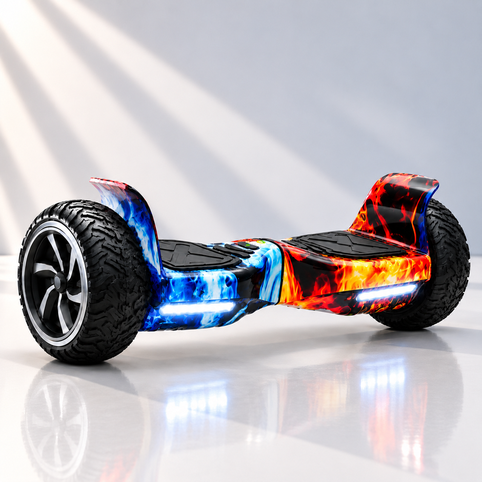 OFF - ROAD SUV HOVERBOARD ( RED & BLUE FLAME EDITION )