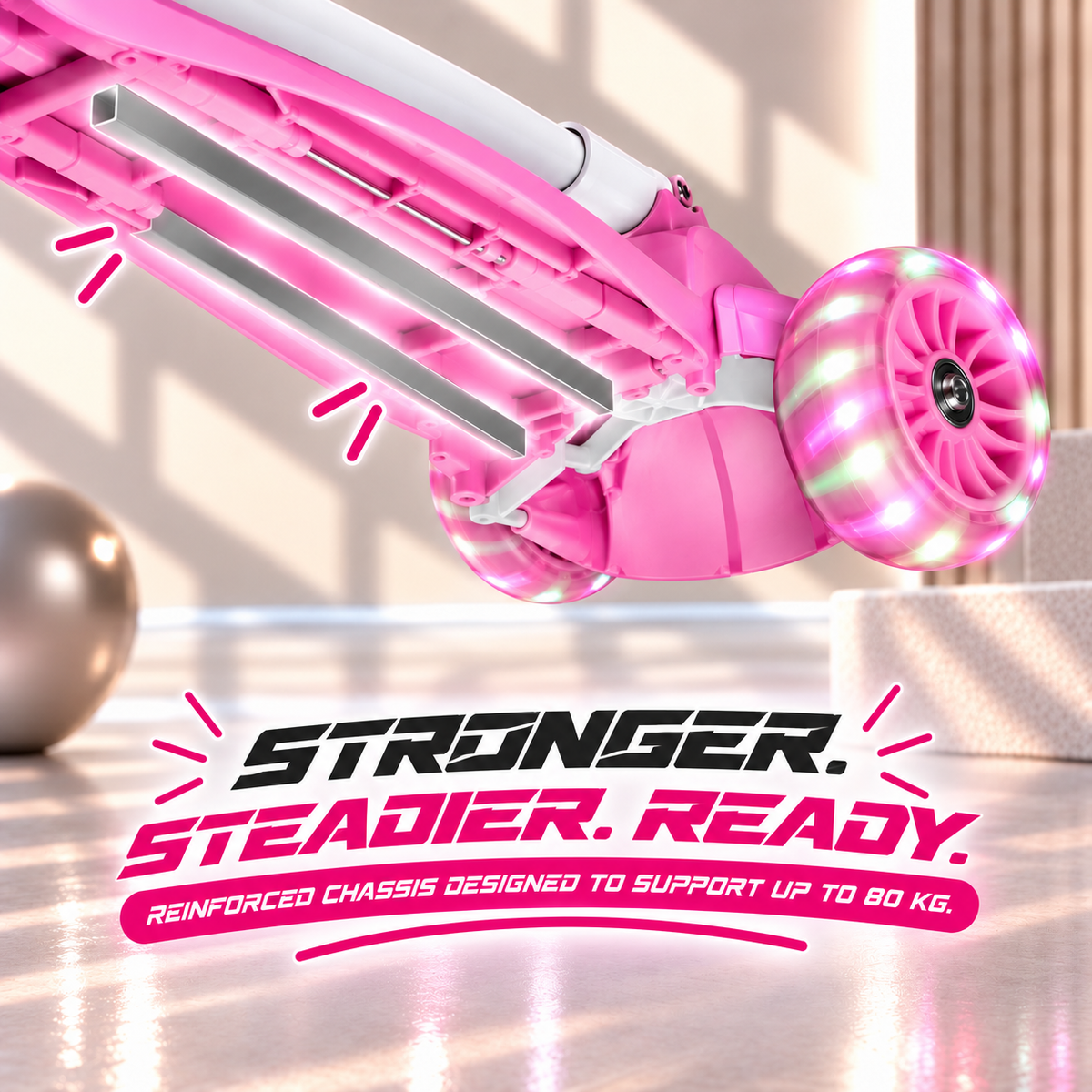 ZOOMER 3-WHEEL – PINK RUSH