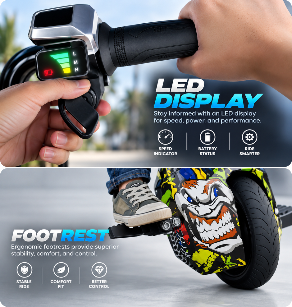 DRIFT X - 3-WHEEL 360° DRIFT SCOOTER - ( GRAFFITI POP EDITION )