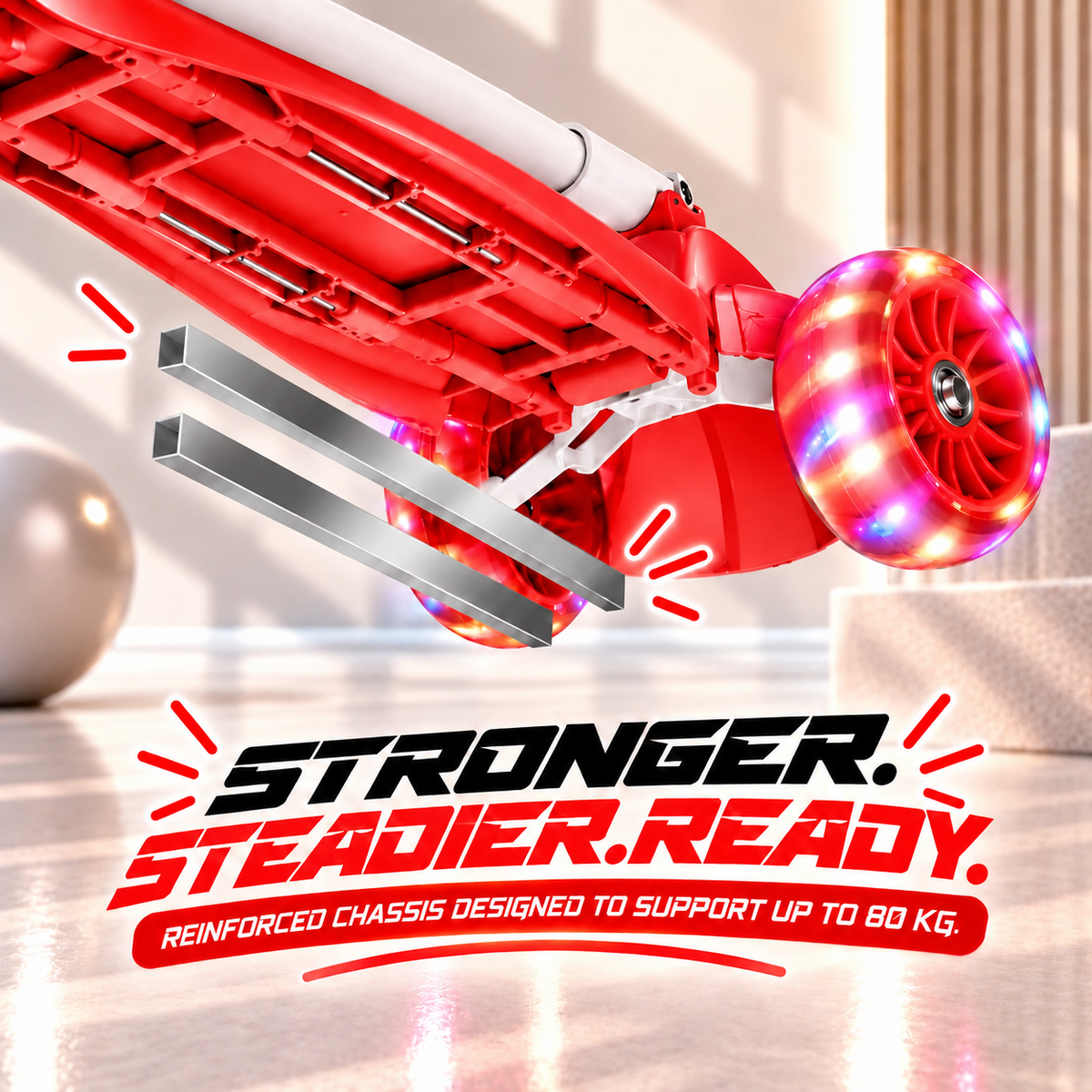 ZOOMER 3 WHEEL - ( CANDY RED EDITION )