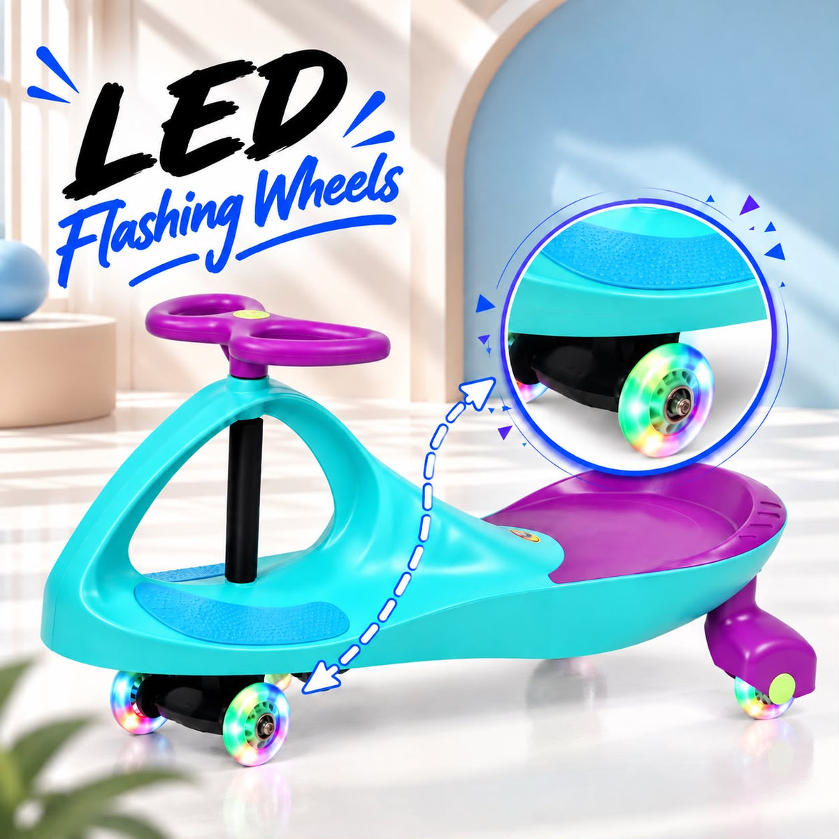 Tygatec Ride On Swing Car for Kids