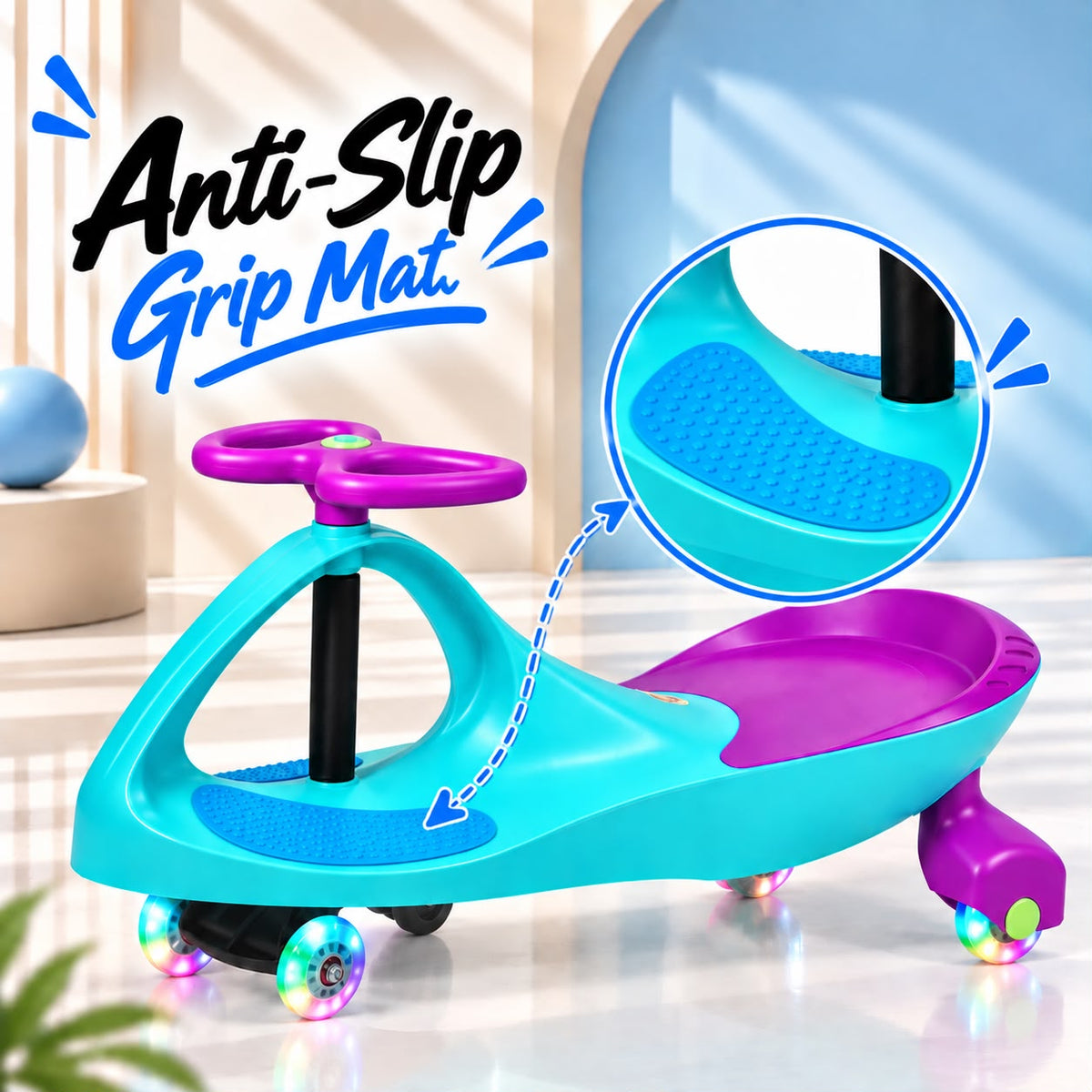 Tygatec Ride On Swing Car for Kids