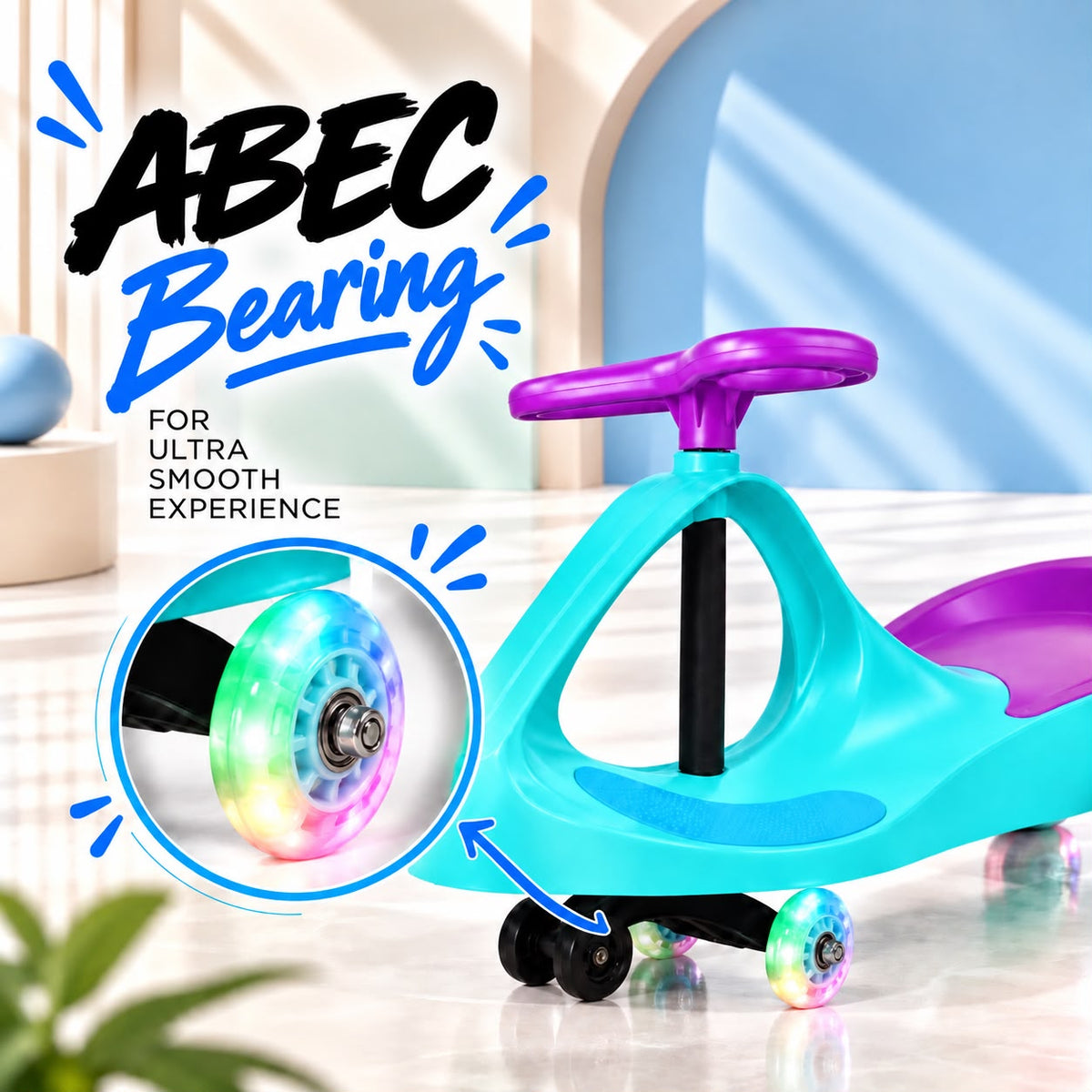 Tygatec Ride On Swing Car for Kids