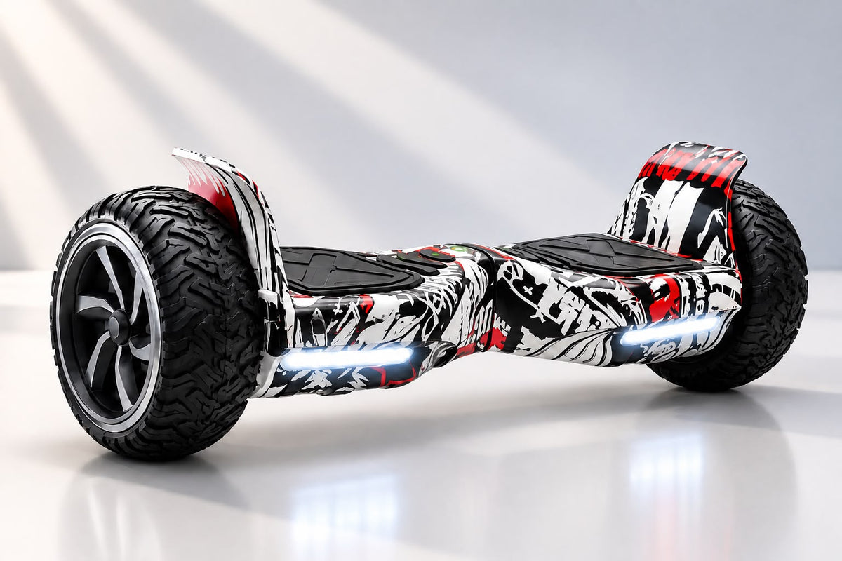 HOVERGO Off-Road SUV Hoverboard APP CONNECTIVITY (Black & White)