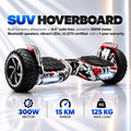 HOVERGO Off-Road SUV Hoverboard APP CONNECTIVITY (Black & White)