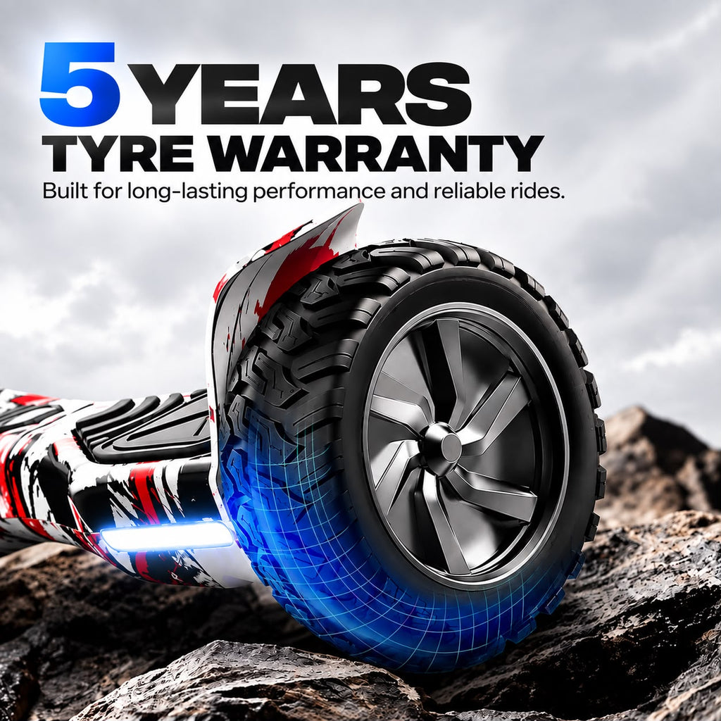 HOVERGO Off-Road SUV Hoverboard APP CONNECTIVITY (Black & White)