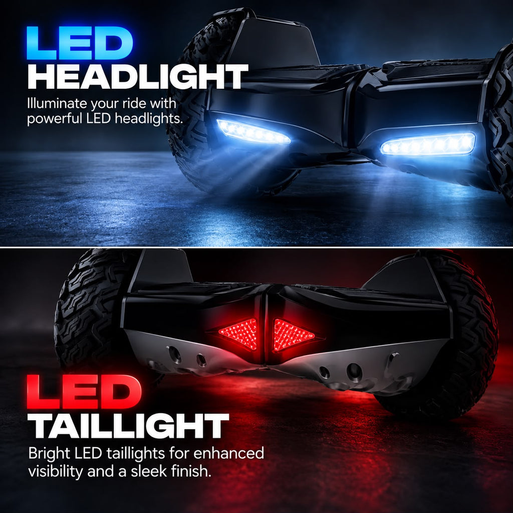 HOVERGO Off-Road SUV Hoverboard APP CONNECTIVITY (Black & White)
