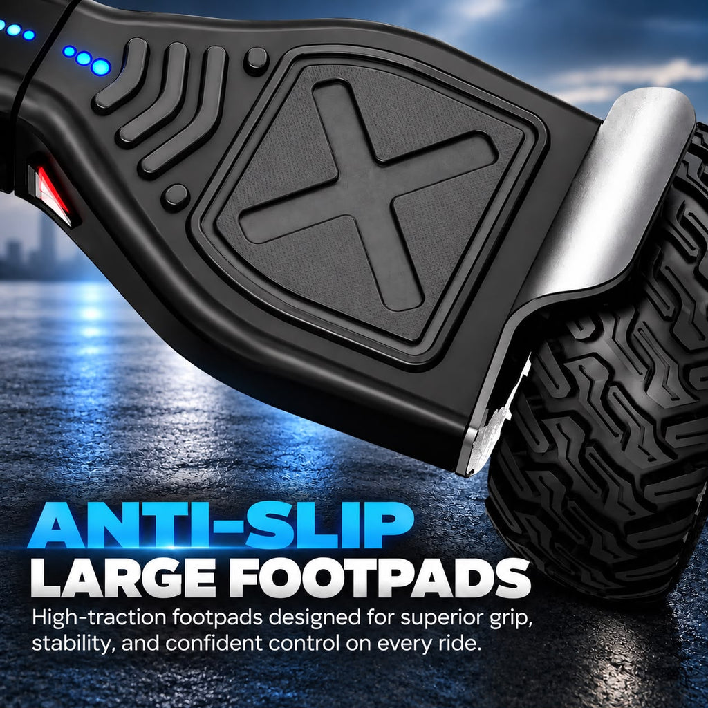 HOVERGO Off-Road SUV Hoverboard APP CONNECTIVITY (Black & White)