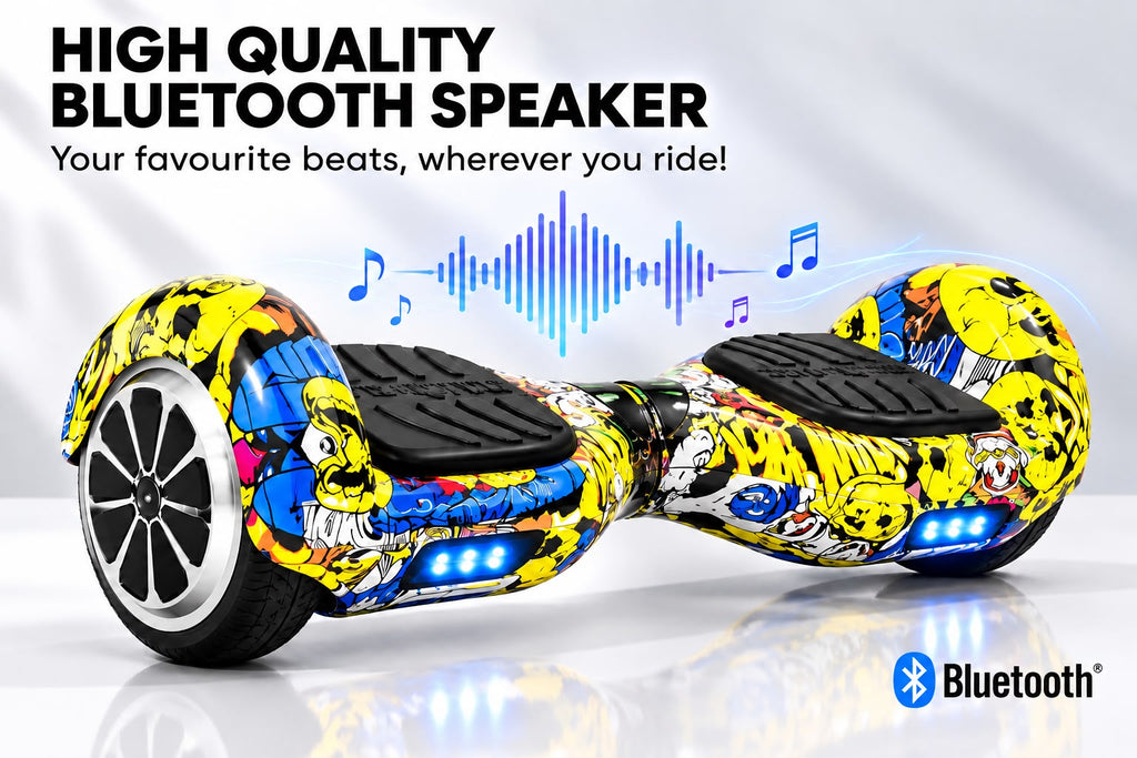 Hover Go Balancing Hoverboard App connectivity - Yellow Blue Black Dipper