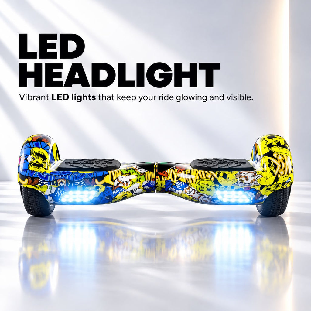Hover Go Balancing Hoverboard App connectivity - Yellow Blue Black Dipper