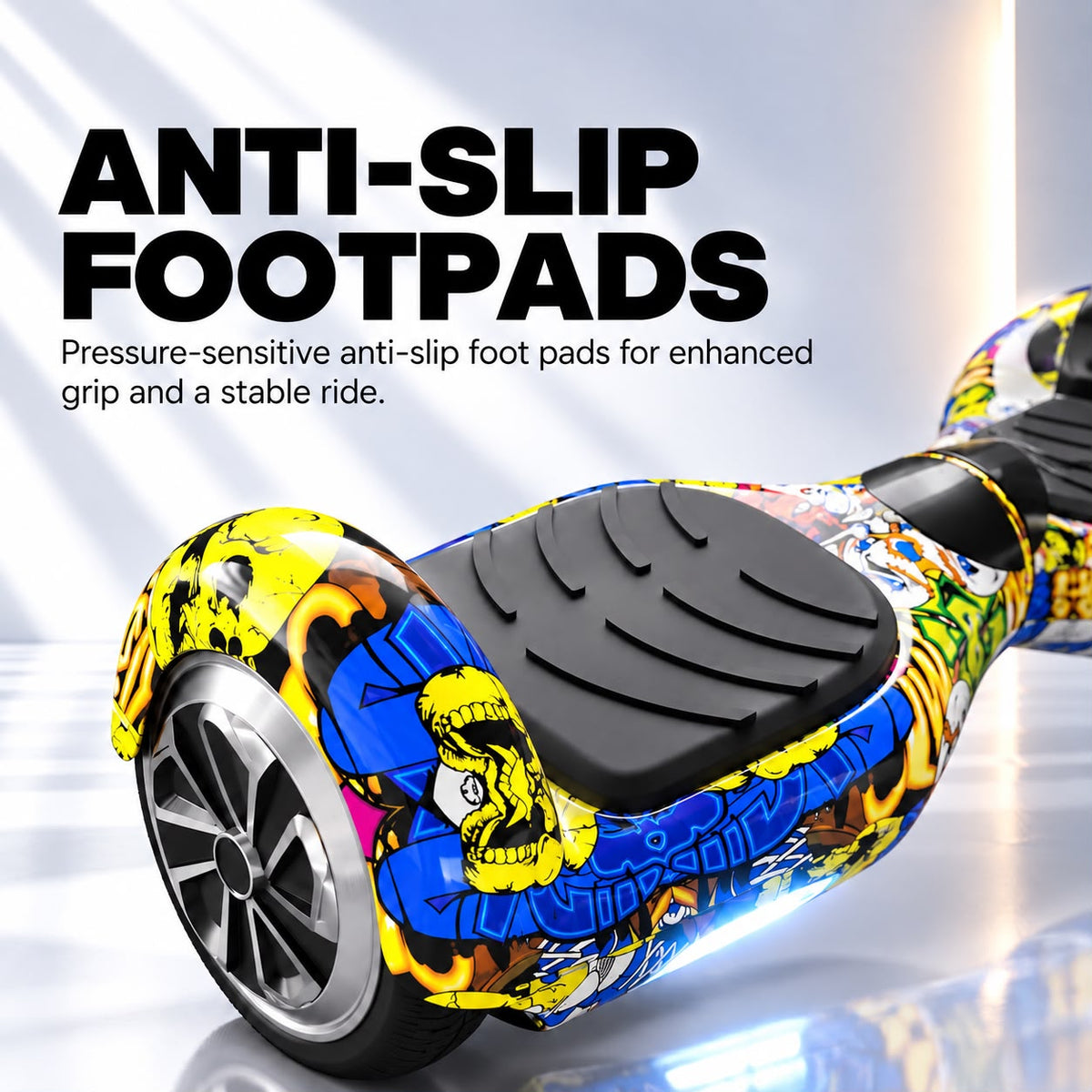 Hover Go Balancing Hoverboard App connectivity - Yellow Blue Black Dipper