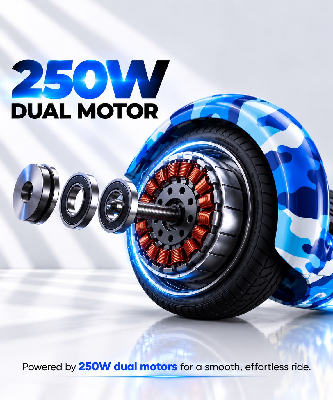 HOVERGO Auto Balancing Hoverboard App connectivity - Blue
